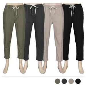 9부 밴딩바지 빅사이즈 남자바지 슬림 바캉스 7부 청