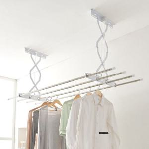 천장 빨래건조대 2단 125cm/베란다 천정형 건조대봉 천장형빨래건조대