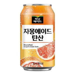 미닛메이드 자몽에이드 탄산 355mlx24캔x2박스 과즙음료 과일음료 사무실음료