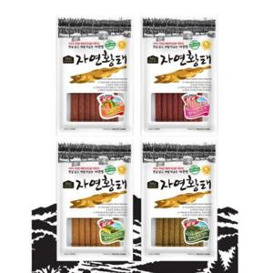 스틱 10개 브로콜리 간식 황태 강아지 부드러운 져키 스낵 80g