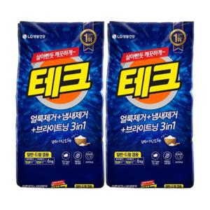 테크 6kg+6kg 베이킹파우더 세탁세제 분말세제