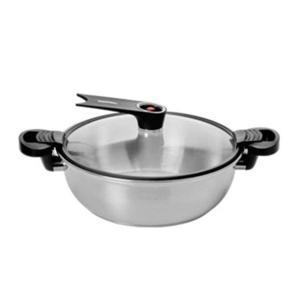 퀸센스 스텐 저압냄비 진공냄비 찜 국 찌개 인덕션 궁중 냄비 28cm