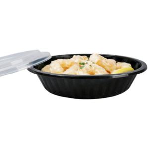 PP타원찜용기 타원찜-중 검정 몸통만 100개 포장용기