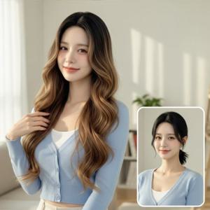 보잉카 그라데이션 투톤 웨이브 통가발 파티 데이트 SD-260910 SD-1010759