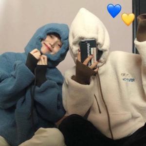 단체복 기모후드티 여자 2컬러 후디 보아털 뽀그리후드티 중학생 교복 양털후드 고등학생