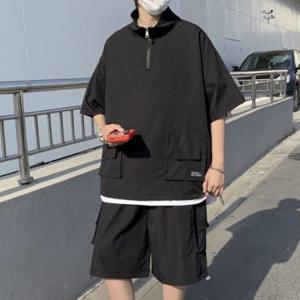 남성 여름 트레이닝 세트 아노락 반팔 반바지 셋업 남성트레이닝세트 남자트레이닝세트
