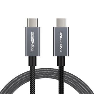 UC CB48 썬더볼트3 PD 100W C타입 1M 고속충전케이블 C핀 휴대폰충전기케이블