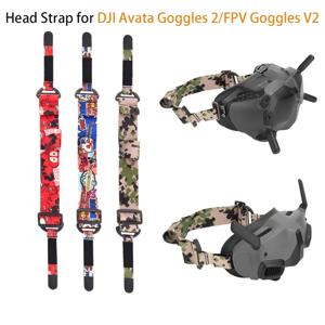 DJI 아바타 고글 2/FPV 고글 V2 액세서리에 맞게 조절 가능한 다채로운 헤드밴드 소프트 탄성 헤드 스트랩