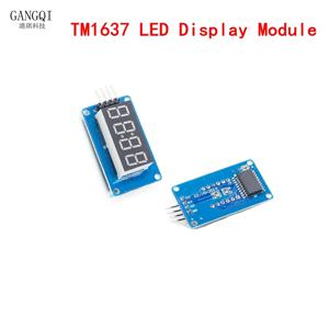 1PCS TM1637 4비트 디지털 LED 디스플레이 모듈 아두이노용 7세그먼트 0.36인치 시계 레드 애노드 튜브 4시리얼 드라이버 보드 팩