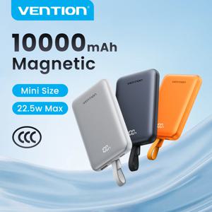[CCC 인증] 벤틴 마그네틱 파워 뱅크 22.5W 10000mAh 휴대용 3C 파워뱅크 15W 무선 고속 충전기 (아이폰 17, 16 호환)