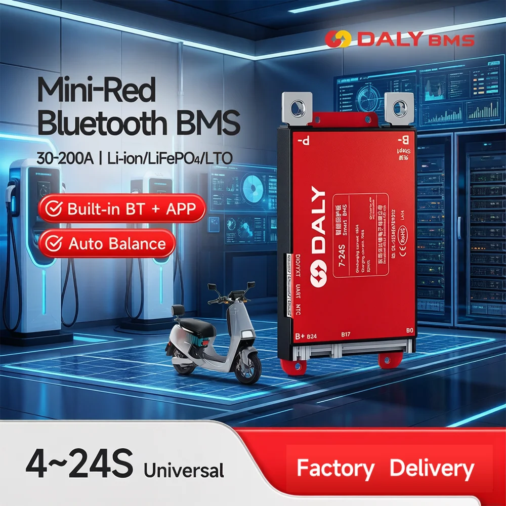데일리 스마트 BMS 4S 6S 8S 12S 13S 14S 16S 17S 20S 24S 블루투스 UART BMS 30A 40A 60A 80A 100A 150A 200A 리튬인산철(LiFePO4) 리튬이온(Li-ion) LTO 배터리