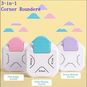 코너 라운더 미니 코너 트리머 라운드 코너 DIY 종이 카드 사진 플래너 커팅 용품 3방향 펀치 보드 사진 커터