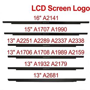 맥북 프로 에어 A1706 A1707 A1708 A1990 A2141 A1932 A2337 A2338 A2681 LCD 스크린 글래스 트림 로고 베젤 전면 디스플레이 커버