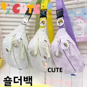 캐주얼 스포티 여성용 크로스백 스몰 프레시 포레스트 시스템 학생용 다용도 웨이스트백 심플 인스 스타일 레저 패션