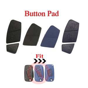 Jingyuqin 블루 블랙 교체 2/3 버튼 Fiat Punto Panda Stilo 용 자동차 원격 키 쉘 버튼 패드