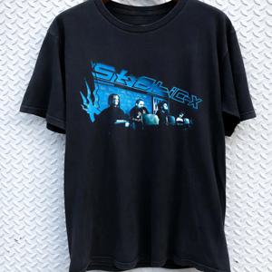 레트로 WHO CARE StaticX 밴드 블랙리 록 반팔 셔츠 빈티지 음악 테마 남성 캐주얼 최고급 면 포켓 손수건