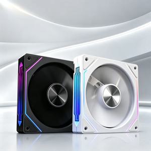 프리즘 4CD 패턴 섀시 팬 12CM 냉각 팬, Divine Light 동기화 5V3Pin RGB 무지개빛 PWM