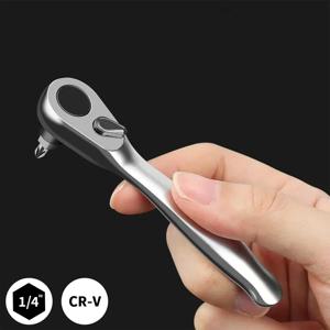 래칫 렌치 - 72개의 치아가 있는 1/4 드라이브 래칫 핸들 퀵 릴리스, 드라이버 비트 자동 오토바이 수리용 수공구