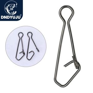 DNDYUJU 낚시 스냅 빠른 잠금 낚시 커넥터, 루어 안전 핀 물고기 도구, 스테인레스 스틸 스냅 회전 물고기 태클, 50 개