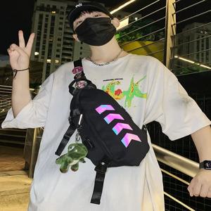 십대 트렌디 싱글 숄더백 남학생 야외 사이클링 가방 멋진 가슴 가방 캐주얼 크로스백 중고등학생용