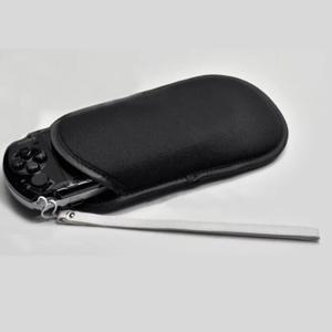 소니 플레이스테이션 휴대용 PSP 1000 2000 3000 부드러운 천 보호 운반 보관 가방, 파우치 케이스 + 손 손목 끈