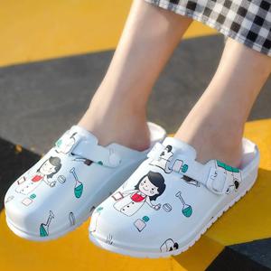 의료 신발 EVA 미끄럼 방지 실험실 의사 나막신 미끄럼 방지 간호사 수술 슬라이드 캐주얼 비치 여성 실내 작업 슬리퍼