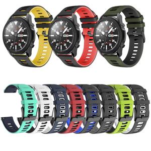 갤럭시 워치, 기어 S3 프론티어, 아마즈핏 GTR 47mm/Gtr 3/Gtr 3 Pro/GTR 2-2e 시계 밴드용 시계 밴드 20mm 및 22mm 실리콘 스트랩