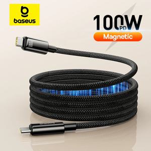 Baseus PD 100W USB C 마그네틱 케이블 (iPhone 15 용) Macbook 노트북 유형 C 용 고속 충전기 케이블 Samsung Xiaomi 용 코드 와이어