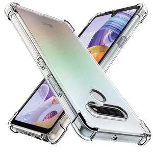LG Stylos 6 5 4 3 V60 ThinQ V50S V50 V40 V30 G8X 충격 방지 에어백 보호 커버 Coque 용 소프트 TPU 투명 전화 케이스