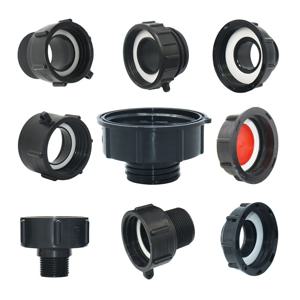 IBC 탱크 어댑터 S60, 1/2', 3/4', 1', 1.5', 2' 나사 연결구, 63/75/80/100mm, 1000리터 용량, S60 엔드 캡 연결 부품