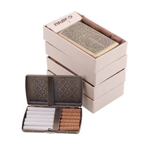 컨테이너 12Pcs 담배 케이스 흡연 두 개의 클립 담배 홀더 포켓 스토리지 남자에 대 한 선물 상자