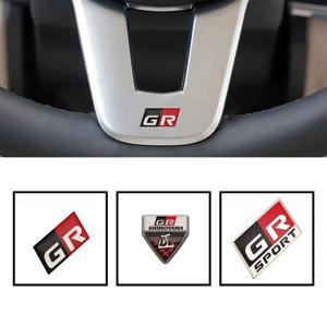 Toyota GR 스포츠 Gazoo Racing RAV4 C-HR Prado 자동 액세서리 액세서리 용 3D 금속 자동차 스티커 로고 라벨링 엠블럼 배지 데칼