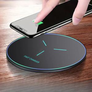 무선 충전 패드 도킹 스테이션 LED 라이트 아이폰 17 16 15 14 13 12 Pro Max 삼성 샤오미 에어팟 고속 충전 스테이션