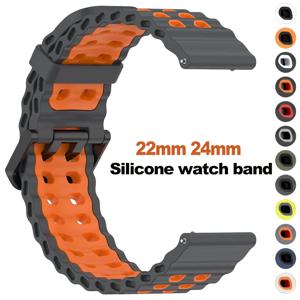 Suunto 9 Baro 7 D5 Spartan 스포츠 손목 HR 스마트 시계 밴드 통기성 팔찌 손목 밴드 시계 밴드 용 22mm 24mm 실리콘 스트랩
