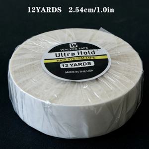 워커 테이프 울트라 홀드 레이스 프론트 헤어 시스템 테이프 3/12야드 4사이즈 0.8/1.0/2/2.54cm 강력 접착제 가발 투피 테이프