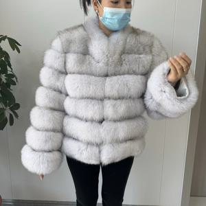 2026 신상 리얼 퍼 코트 여성용 짧은 폭스 퍼 코트 천연 겨울 자켓 고품질 새 퍼 지퍼 슬리브 자켓 조끼