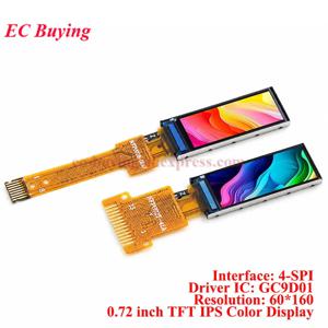 5Pcs/1pc 0.72 인치 IPS TFT LCD 디스플레이 모듈 0.72 ''스크린 60x160 GC9D01 드라이버 SPI 직렬 인터페이스 HD 13Pin/8Pin 용접/플러그인