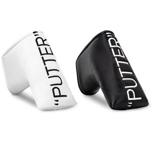 1pc 트렌디 블레이드 골프 퍼터 헤드커버, 안전한 잠금 장치가 있는 부드러운 안감 디자인, 남성과 여성을 위한 내구성 있는 골프 액세서리