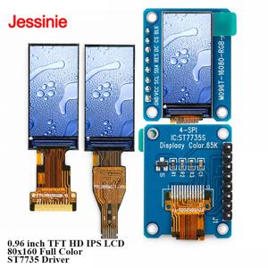 0.96인치 TFT LCD 디스플레이 모듈 0.96'' ST7735 드라이버 IPS 풀 뷰잉 앵글 80*160 고화질 스크린 SPI 4 라인 8핀 13핀