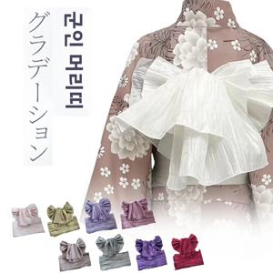 심플 스타일 유카타 기모노 벨트 꽃 매듭 마감 제품 주름 디자인 목욕 가운 허리 액세서리 다용도 여성 패션