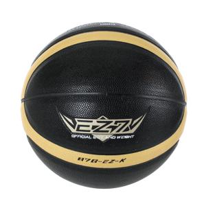 모델 EZ7X, 7호, 농구공, EZ-K, 블랙 골드, PU 재질, 실내외 겸용, 남성, 여성, 청소년용, 경기 및 훈련용.
