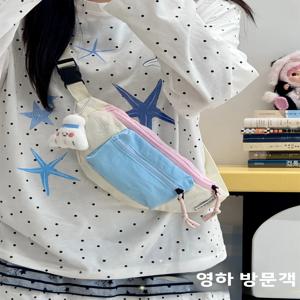 도파민 걸 미니 크로스백 가벼운 어린이용 승마 스포츠 트렌디한 작은 가방 부드러운 폴리에스터 캐주얼 레저