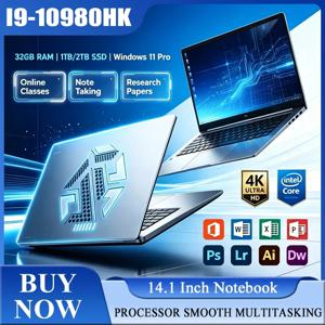 14.1인치 풀 HD IPS 노트북, 120Hz 주사율, 인텔 코어 i9-10980HK 프로세서, 32GB RAM, 2TB SSD, 백라이트 키보드, 긴 배터리 수명, 윈도우 11.