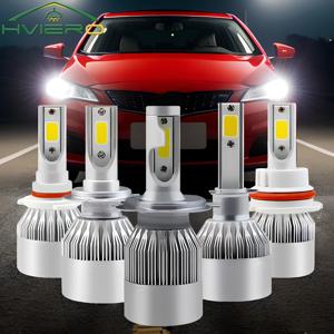 2개 C6 72W H4 H1 H7 COB LED H11 HB4 9006 자동차 헤드라이트 전구 자동차 안개등 12V 7200LM 자동차 헤드램프 시그널 램프 주행등