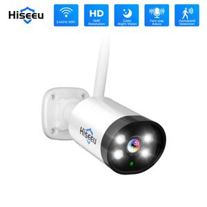 Hiseeu 3MP 무선 IP 카메라 Eseecloud 무선 시스템 용 야외 방수 CCTV WiFi 감시 보안 카메라 P2P