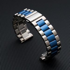 삼성 갤럭시 시계 7/FE/6/5 pro/4/클래식 20mm 22mm 금속 팔찌 amazfit GTS-GTR-4-3-2e-미니 스트랩용 스테인레스 스틸 밴드