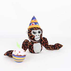 19cm/7.48in 고릴라 태그 태그 Monke 플러시 게임 주변 인형 귀여운 만화 용암 고릴라 플러시 장난감 어린이 생일 크리스마스 선물