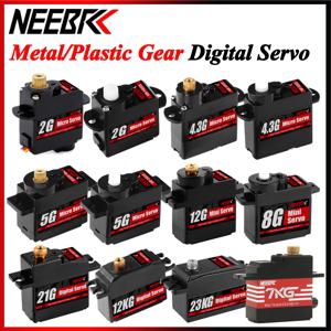 NEEBRC 2g 4.3g 5g 8g 12g 21g 7kg 12kg 23kg 디지털 서보 1/10 1/12 1/16 1/18 RC 자동차 크롤러 비행기 드론 헬리콥터 로봇