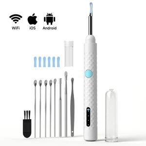 비주얼 귀 청소 카메라 HD1080P 디지털 귀 내시경 4.2mm WIFI 귀 청소 내시경 (6개 LED 비디오 귀이개 포함)
