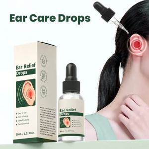 30ml 젠틀 이어 케어 드롭스 귀지 제거액 딥 클렌징 세럼, 이명 및 귀 뒤쪽 세정